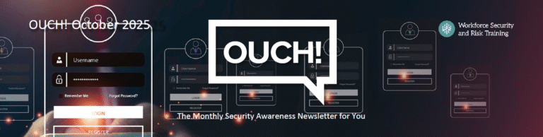 Several login pages displayed.